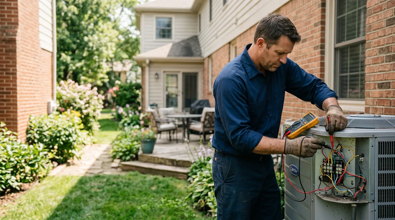 HVAC technician working near Hewitt, MN